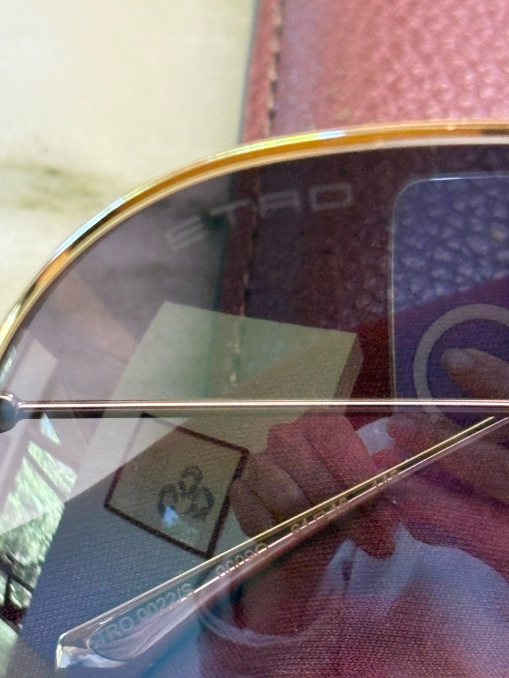 Etro Pilot Gold Sunglasses 0022/S like new Etro case, cloth 61 - 16 - 145 - Picture 6 of 11